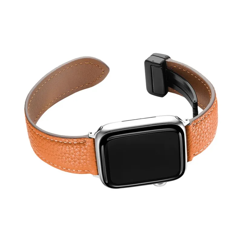 ZHENGGUANG Watch Band Apple Compatibility Cowhide Leather Material-13