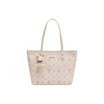 Versman PU Shoulder Bag Women's Ecru/Cherry Blossom Pink