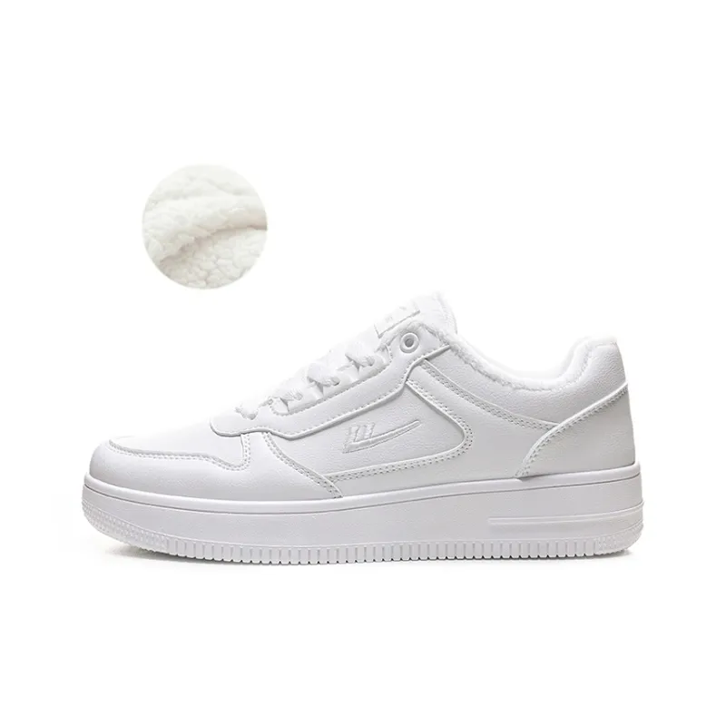 Warrior White Sneakers Air Force 1 Wear Resistant Slip Resistant Low Top Skateboard Shoes Unisex White-0