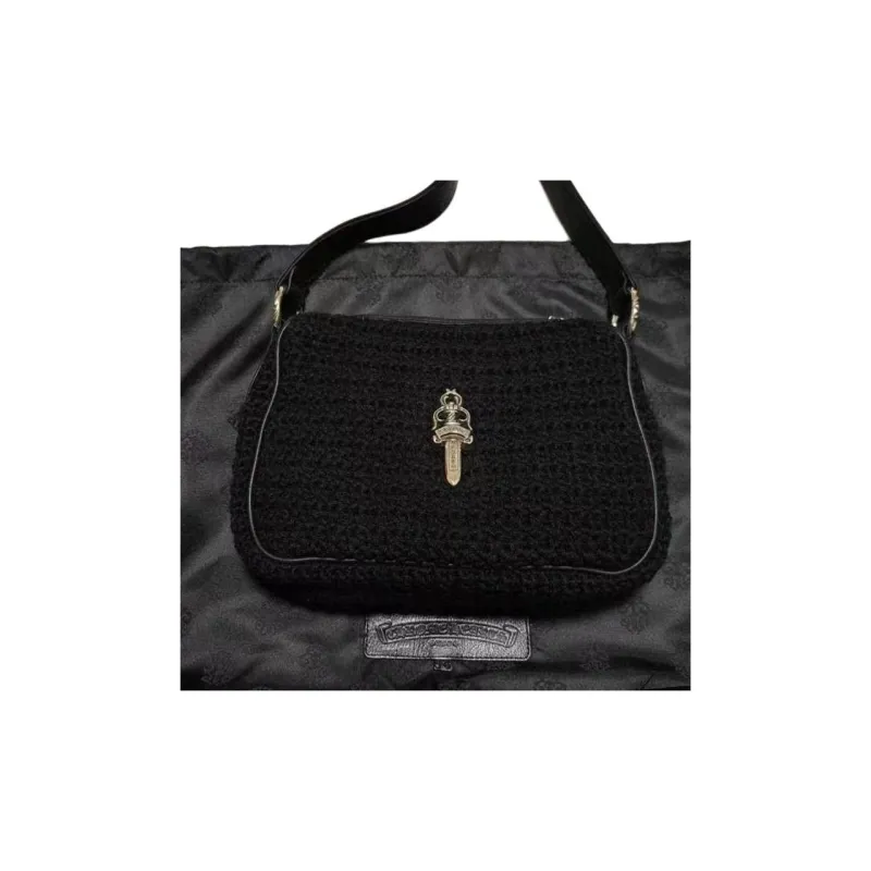 Chrome Hearts Yarns Chicken Nugget Bag Handbag Women's Black-2