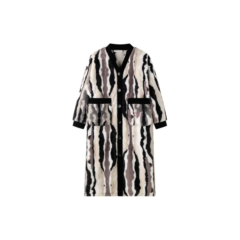 Meonsill Bath Robes Women's Apricot-0