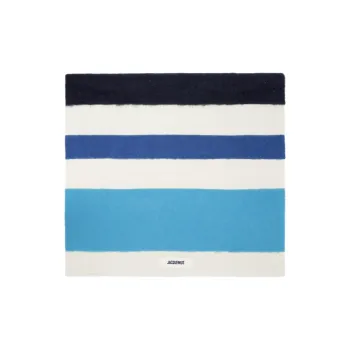 Jacquemus Alpaca Knit Scarves Men's Multicolor Blue