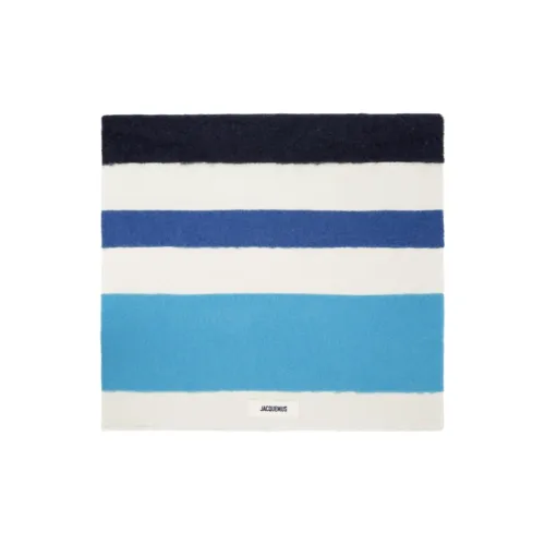 Jacquemus Alpaca Knit Scarves Men's Multicolor Blue