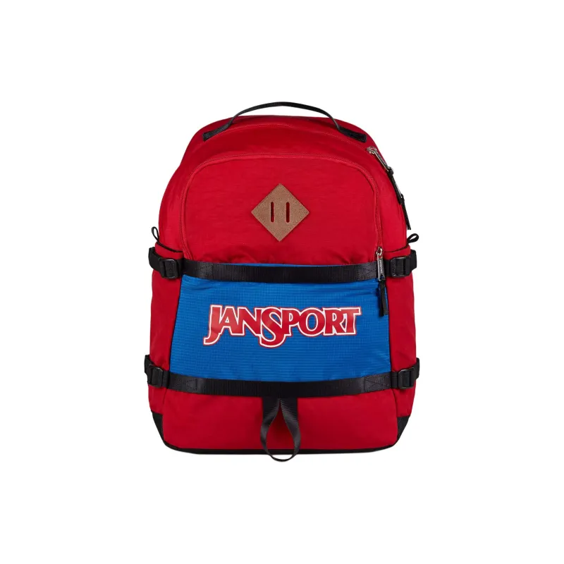 JanSport Recycled Nylon Backpack Unisex Red-0