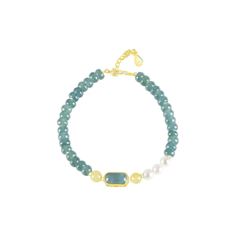 Green Craftsman Ice Type Jadeite Bracelets Women's-0