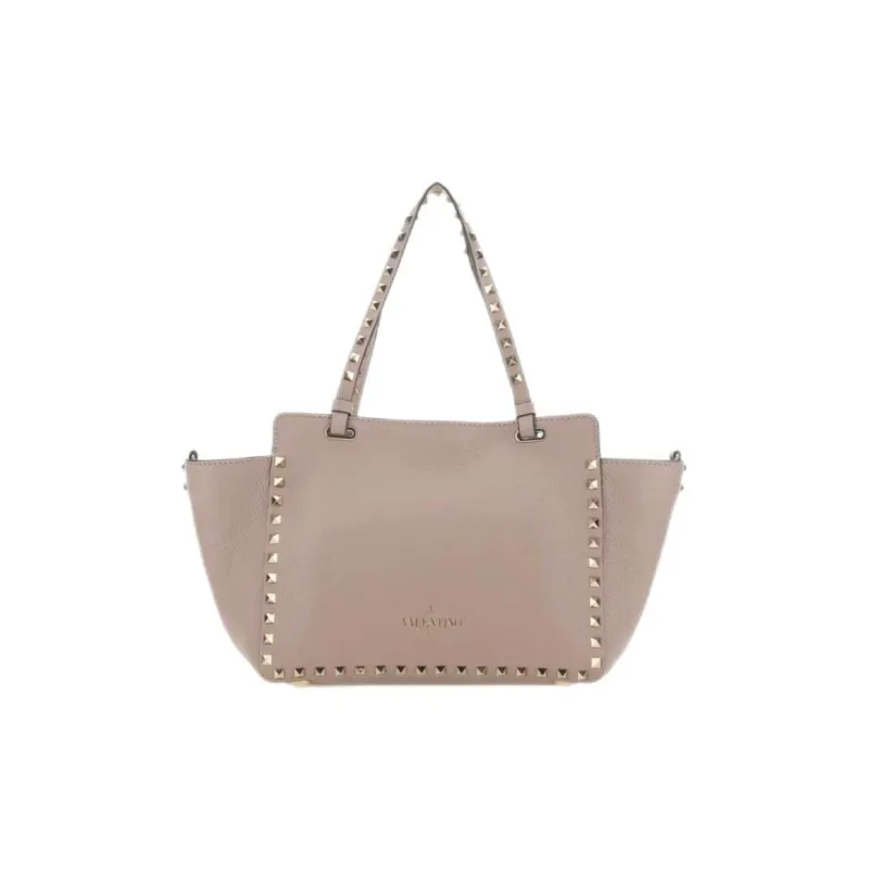 Valentino Calfskin One Shoulder Handbags Women's Vintage Pink-2