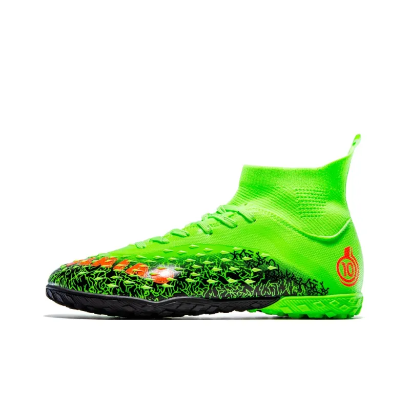 CAMKIDS Slip Resistant, Anti Kick, Waterproof, Lightweight, Cushioning High Top Kids' Soccer Shoes Teenagers-27