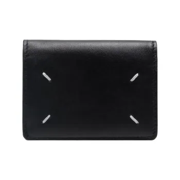 Maison Margiela Leather Wallet Women's Black