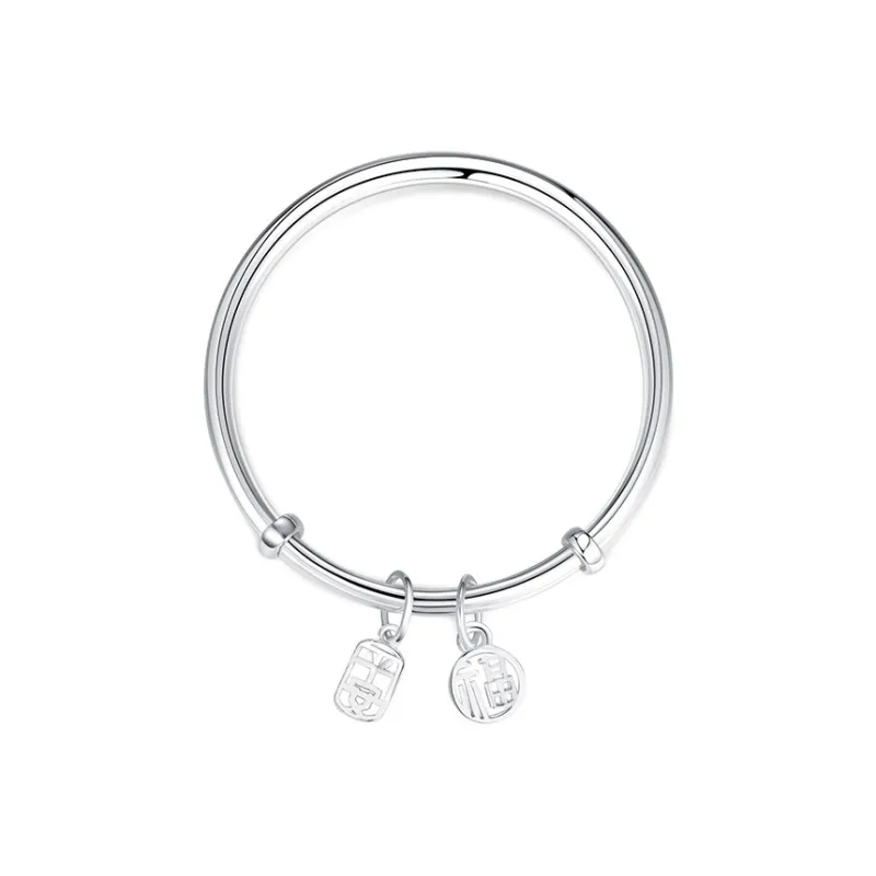 Datang Guoding S 999 Fine Silver Bangles Women's-0