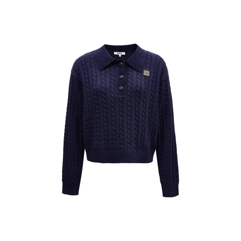 ONLY Knitwear Women's Medium Tone Blue-1