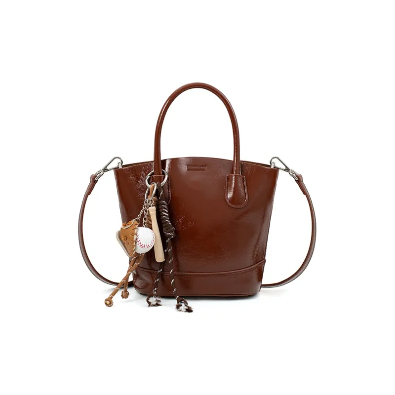 PAYOT Microfiber Synthetic Leather Handbag Regular Women's Burgundy/Brown/Black-4