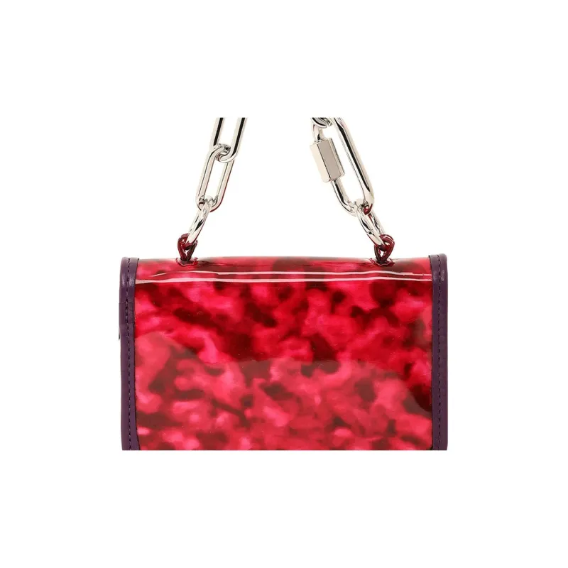 DIESEL PU Polyurethane Wallet Women's Red-2