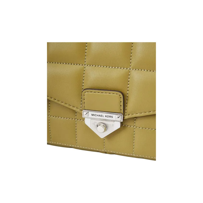 MICHAEL KORS Soho Sheepskin Sponge Bag Pillow Bag Shoulder Bag Crossbody Bag Small Size Women's Olive Green-3