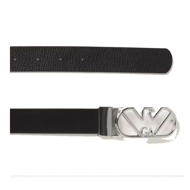 EMPORIO ARMANI Reversible Belt In Deer print Leather With Eagle Buckle-3