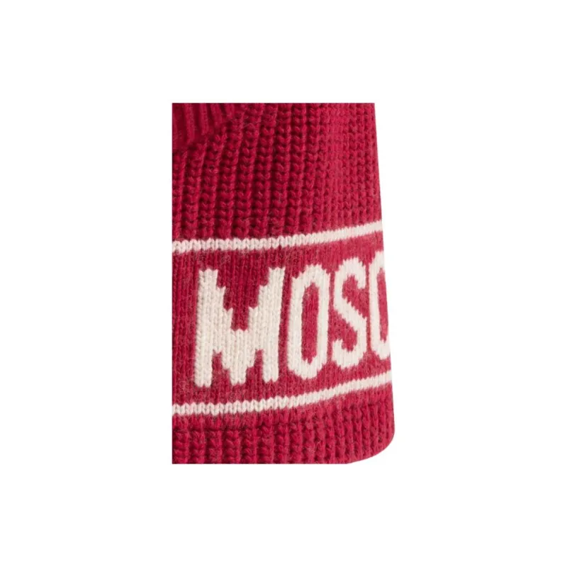 MOSCHINO Logo Intarsia Knitted Balaclava-2