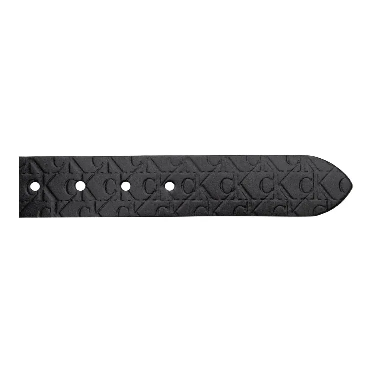 CALVIN KLEIN Blended Material Leather Belts Men's Space Black 3.5cm-3