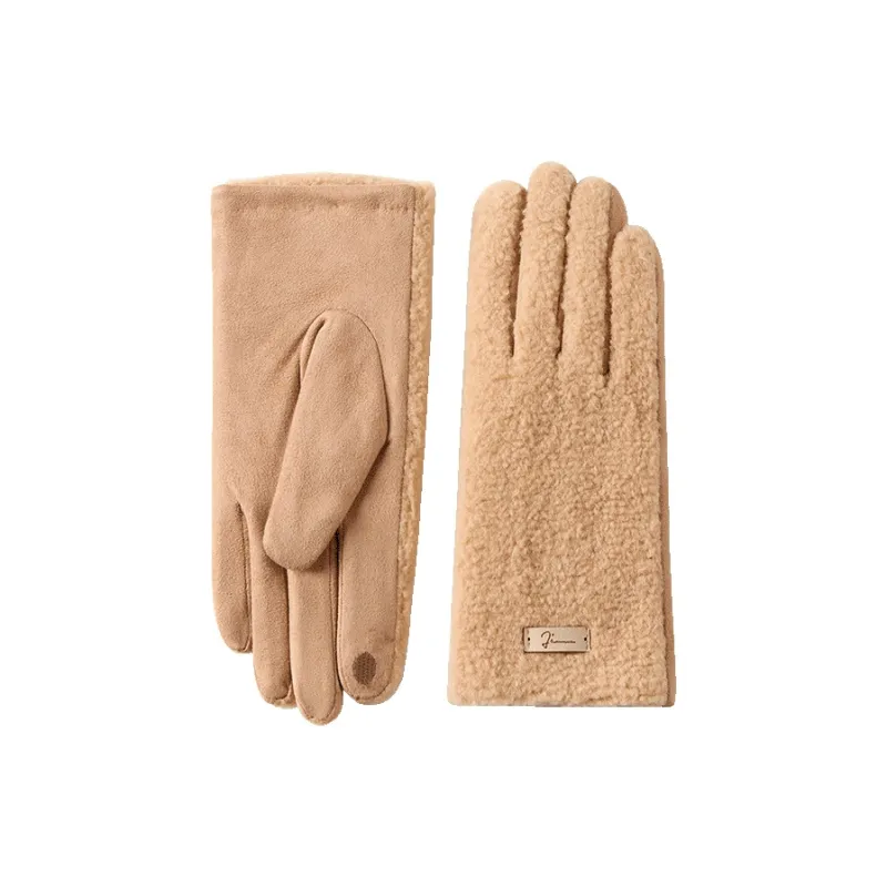 JIUMU Plush Warm Gloves Women's-2