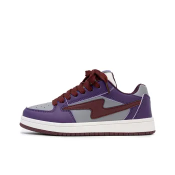 Medd Non slip Lightweight Low Top Skateboard Shoes Unisex Night Purple
