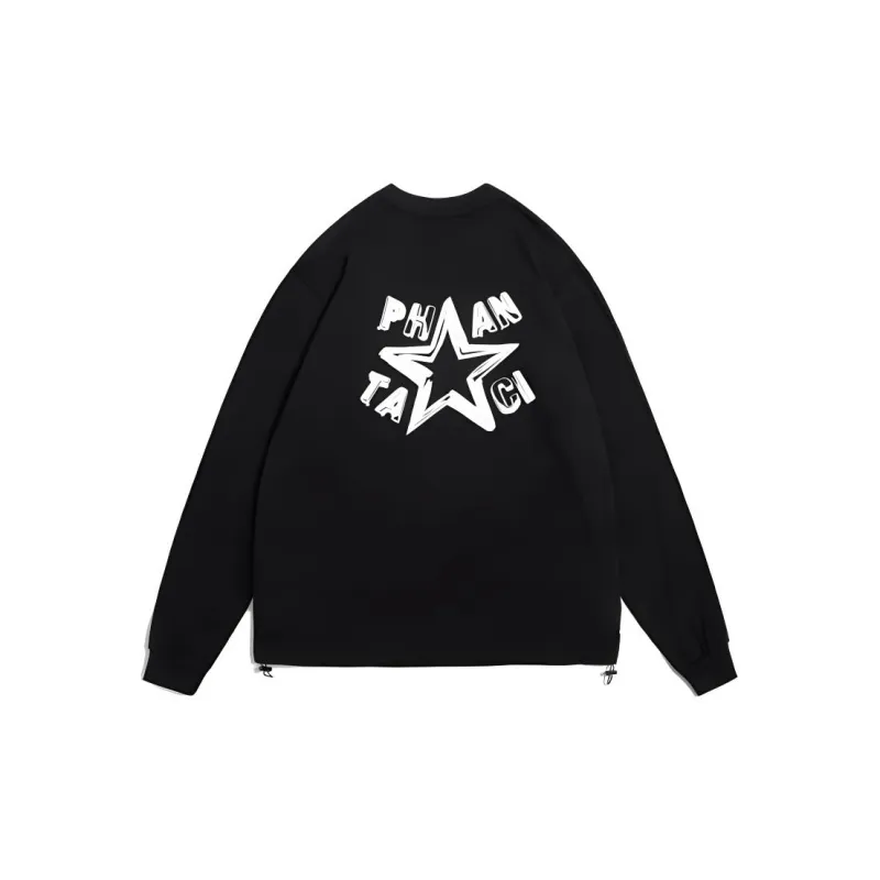 PHANTACI T Shirts Men Black-1
