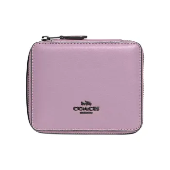 COACH Jewelry Bo Smooth Leather Jewelry Boxes Storage Bags Makeup Cases Mini Women's Purple Lilac