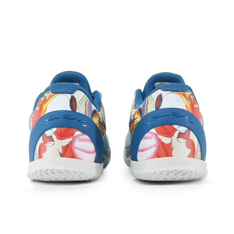 Serious Player Only Player 1 Cushioning Anti Slip And Wear Resistant Low Top Basketball Shoes Men's White Blue-3