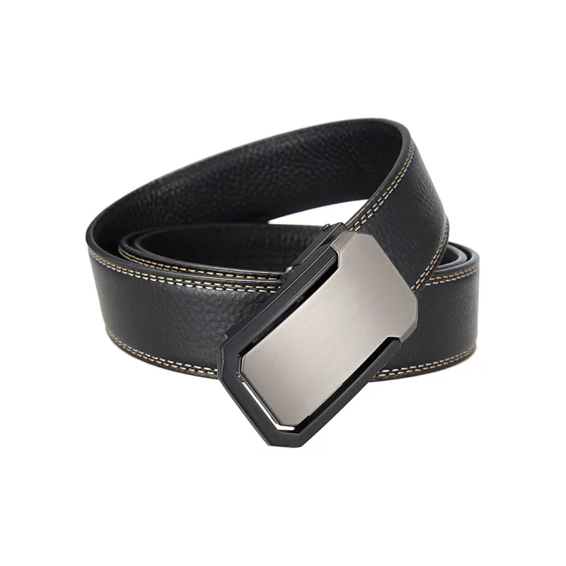YUZHAOLIN Top Grain Cow Leather Leather Belts Men's 3.5CM-4