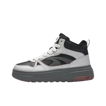 Anta Sponge Cake Warm Slip Resistant High Top Skateboard Shoes Women's Black Gray