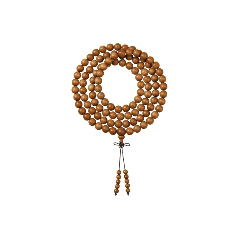 FANGYUANXIAOFU Laoshan Sandalwood Multi Wrap Beaded Bracelet Unisex-7