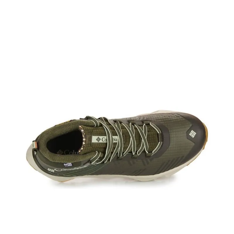 Columbia Slip Resistant Water Resistant Mid Top Hiking Shoes Men's Green-2