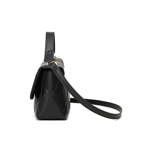 MILLIE'S Cow Leather Handbag Shoulder Bag Crossbody Bag Regular Women's Black-4