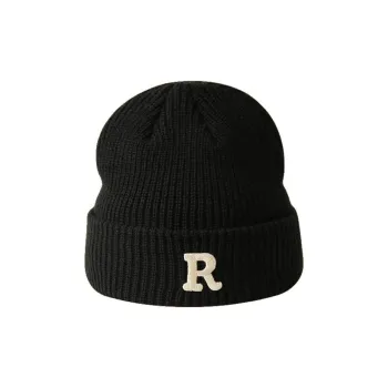 DZP Fleece Thread Beanies Unisex Black Beige Coffee Blue