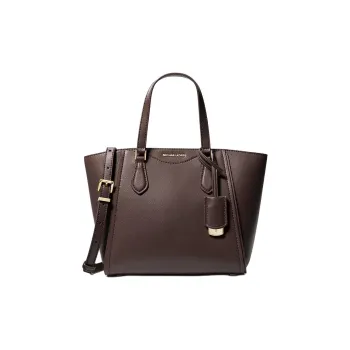 MICHAEL KORS TARYN Leather Shoulder Bag Crossbody Bag Handbag Small Size Women's Chocolate