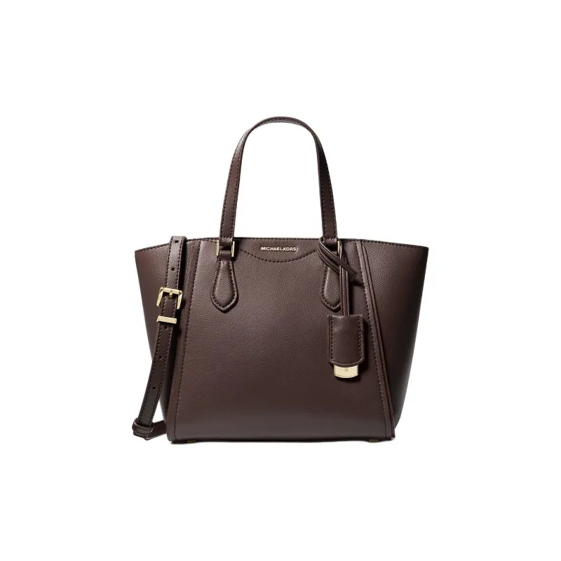 MICHAEL KORS TARYN Leather Shoulder Bag Crossbody Bag Handbag Small Size Women's Chocolate-0