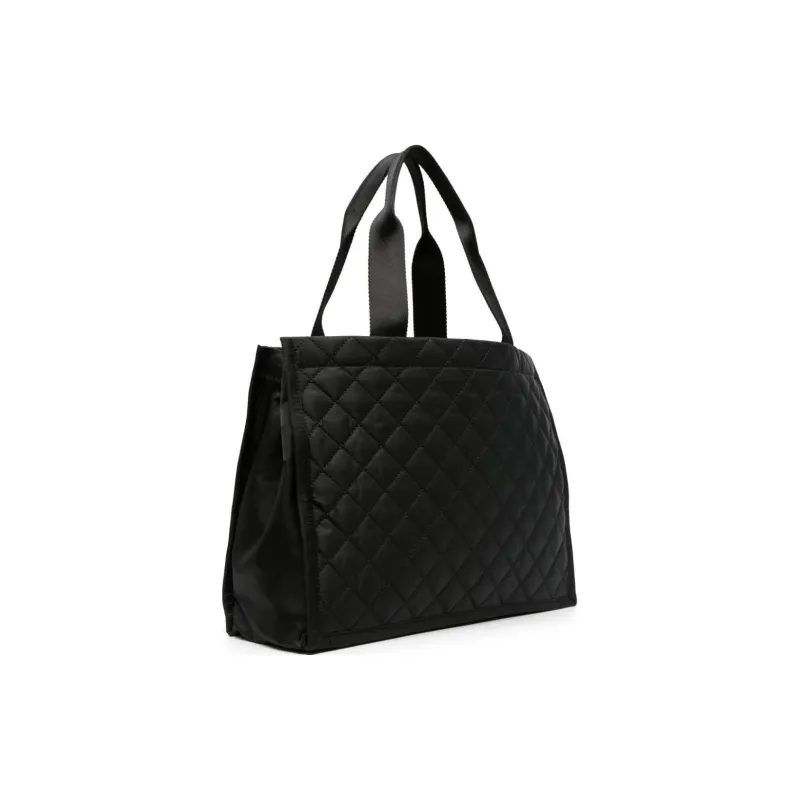 MOSCHINO Fabric Tote Bag Shopping Bag Handbag Regular Women's Black-2