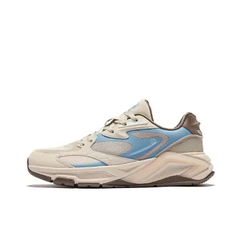 Erke Seal 2 Durable Breathable Low Top Casual Shoes Men's Egg Cream Gray Warm Mist Gray