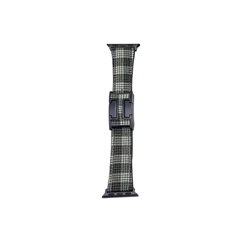 NCFCK Apple Compatibility Watch Band Plaid Material-8