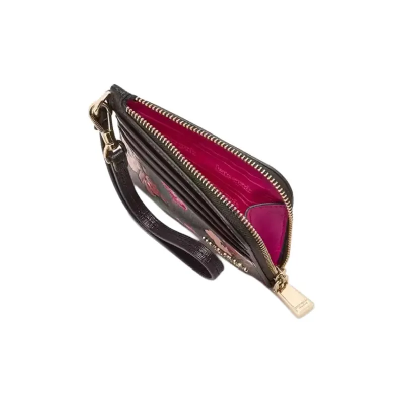 Kate Spade Leather Coin Purse Women's Black Multicolor-2