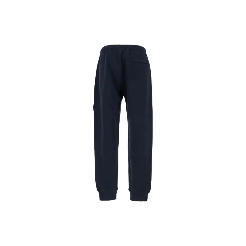 STONE ISLAND Logo Patch Tapered Leg Sweatpants-1