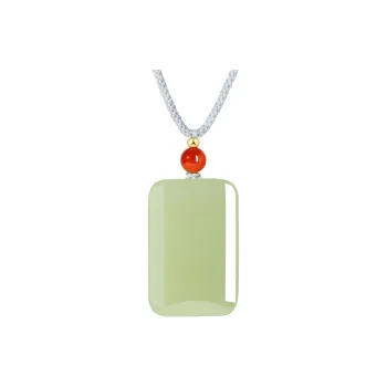 JIAHAOJADE Hetian Jade Necklaces Green Jade Unisex