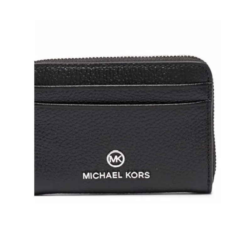 MICHAEL KORS Jet Set Cow Leather Card Holder Wallet Regular Women's Black-4