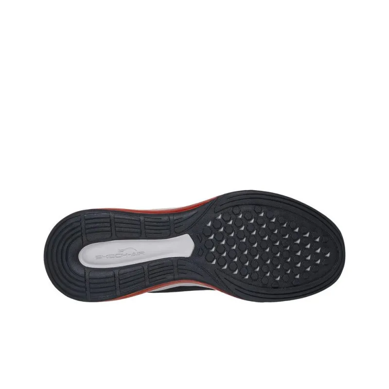 Skechers Skech-Air Element 2.0 Anti-Slip Wear-Resistant Low-Top Casual Shoes Men's Black Red-4