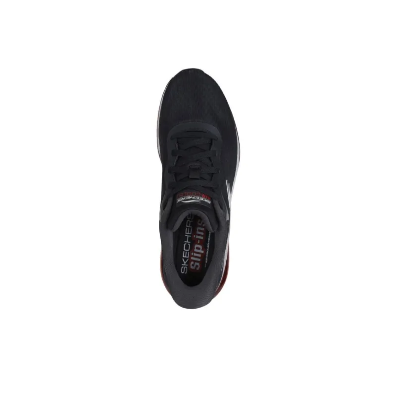 Skechers Skech-Air Element 2.0 Anti-Slip Wear-Resistant Low-Top Casual Shoes Men's Black Red-3