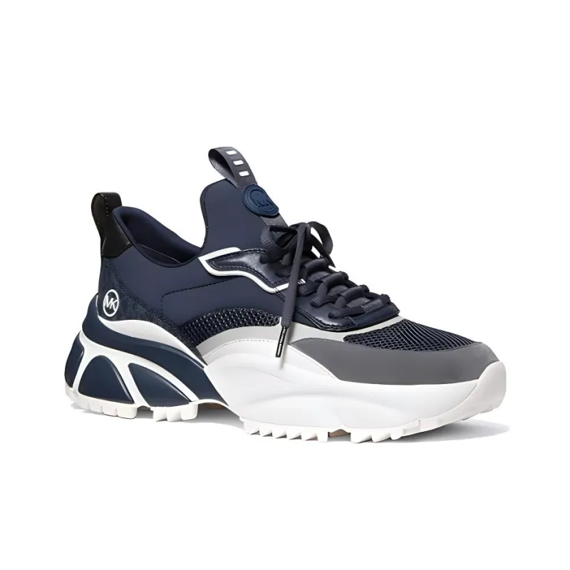 MICHAEL KORS KORS Darius Anti Slip Wear Resistant Low Top Casual Shoes Men's Blue Gray-2