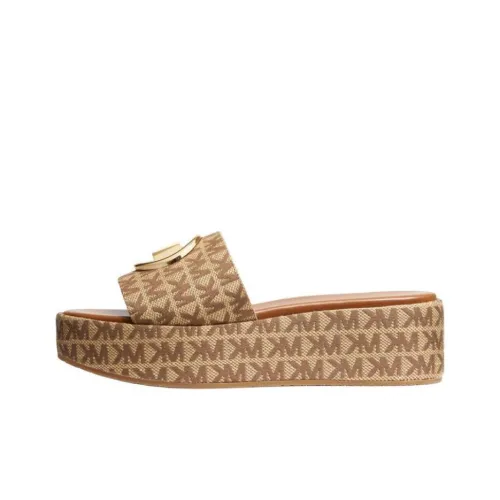 MICHAEL KORS Sadler Slide Slippers Women's Brown