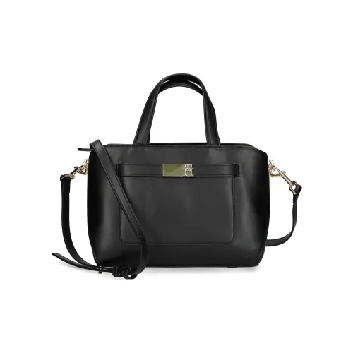 Tommy Hilfiger Polyurethane Shoulder Bag Crossbody Bag Handbag Regular Women's Black