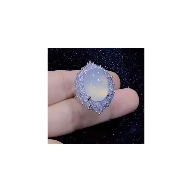 Grace Chalcedony Jade Rings Women's-1