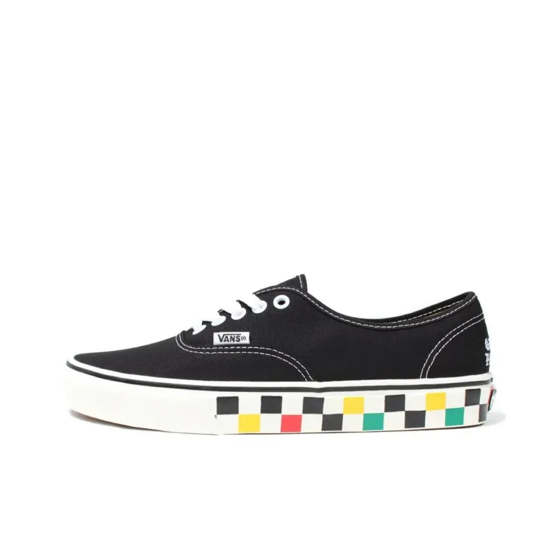 WACKO MARIA x Vans Authentic Anti Slip Wear Resistant Low Top Skateboard Shoes Unisex Black-0
