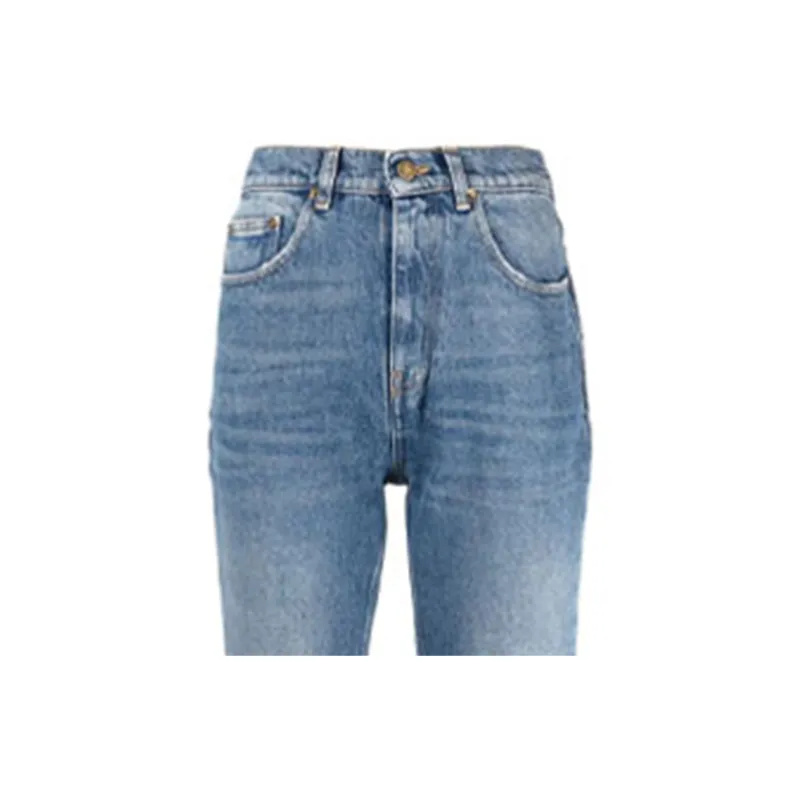 Golden Goose Logo Patch Cropped Jeans-5