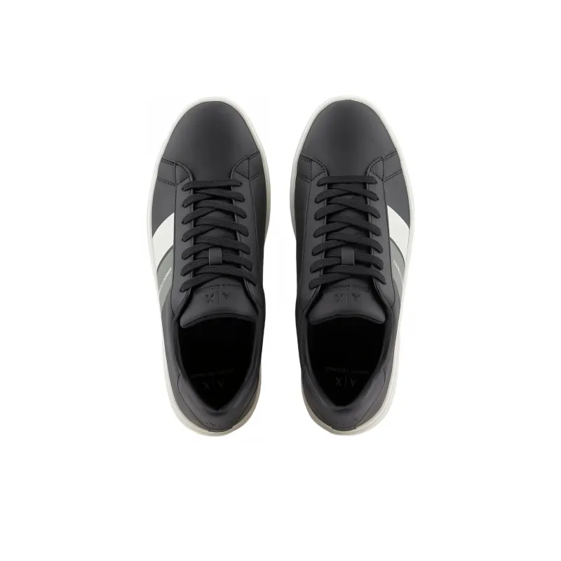 ARMANI EXCHANGEAE Low Top Skateboard Shoes Men's Black-3