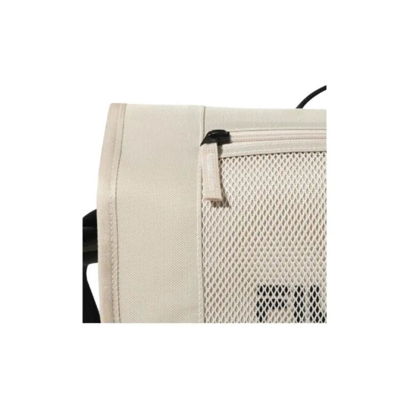 FILA Polyester Messenger Bag, Handbag, Shoulder Bag, Crossbody Bag Medium Size Unisex Ecru-3